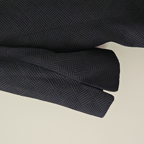 Akris Silk Wool-blend Short‎ Sleeve Blazer Jacket Pearls Twee Luxury Size 10 - Picture 10 of 14